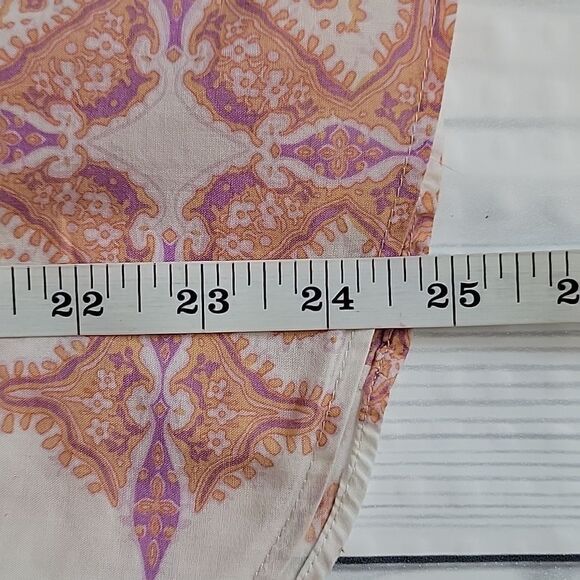 J. Crew button-down shirt in abstract print pinks and creme Women's Size S - Picture 11 of 11